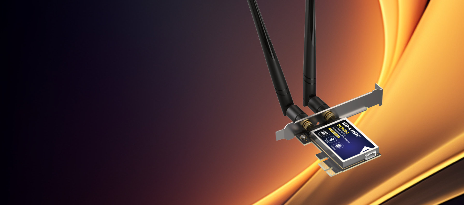 WTN9000PB BE9000 WI-FI 7 Tri-band Bluetooth 5.4 Adapta ya PCIE