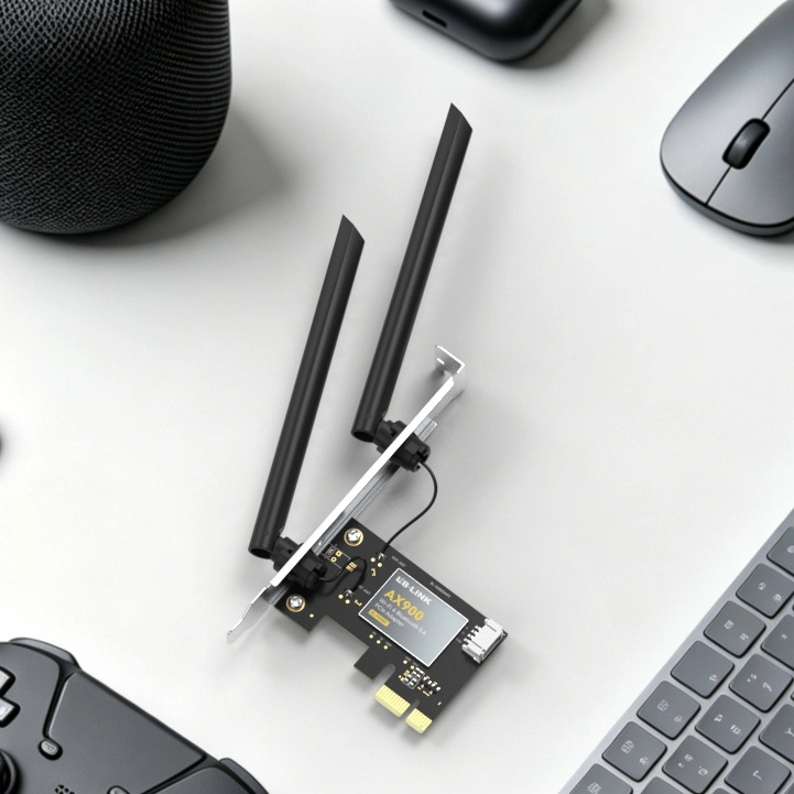 LB-LINK BL-P900BT: AX900 nov&eacute; generace Wi-Fi 6 + Bluetooth 5.4 PCIe adapt&eacute;r pro snadn&eacute; připojen&iacute; k poč&iacute;tači